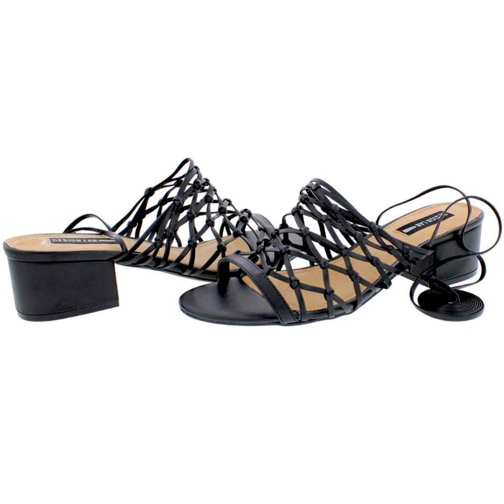 Design Lab sz 9 Maya Wrap ankle tie sandals